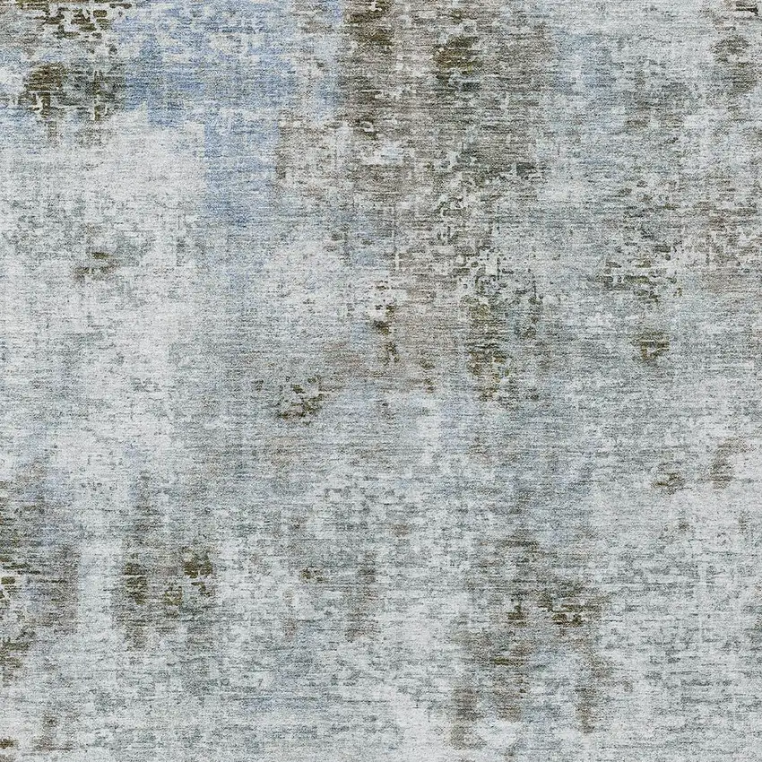 Brown Taupe And Gray Abstract Washable Indoor Outdoor Area Rug Photo 6
