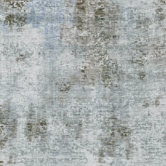Brown Taupe And Gray Abstract Washable Indoor Outdoor Area Rug Photo 6