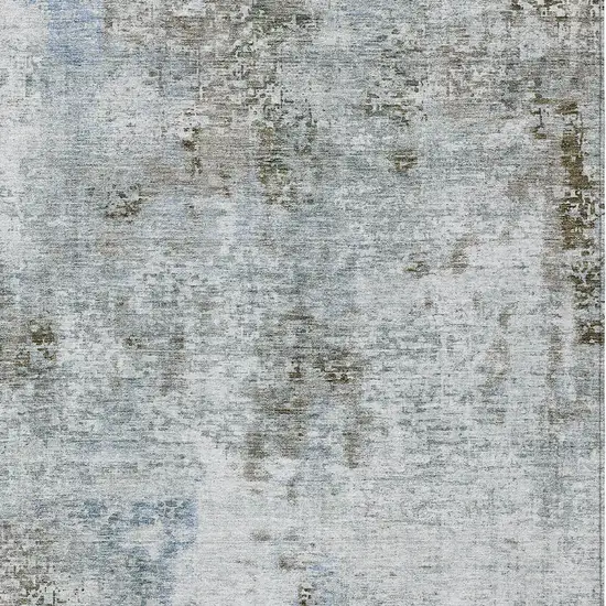 Brown Taupe And Gray Abstract Washable Indoor Outdoor Area Rug Photo 6