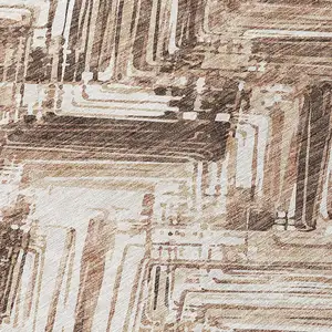 Photo of Brown Taupe And Tan Geometric Washable Indoor Outdoor Area Rug