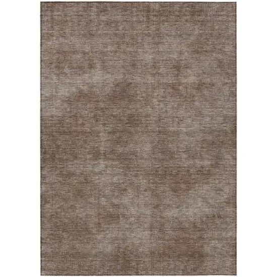 Brown Washable Indoor Outdoor Area Rug Photo 2