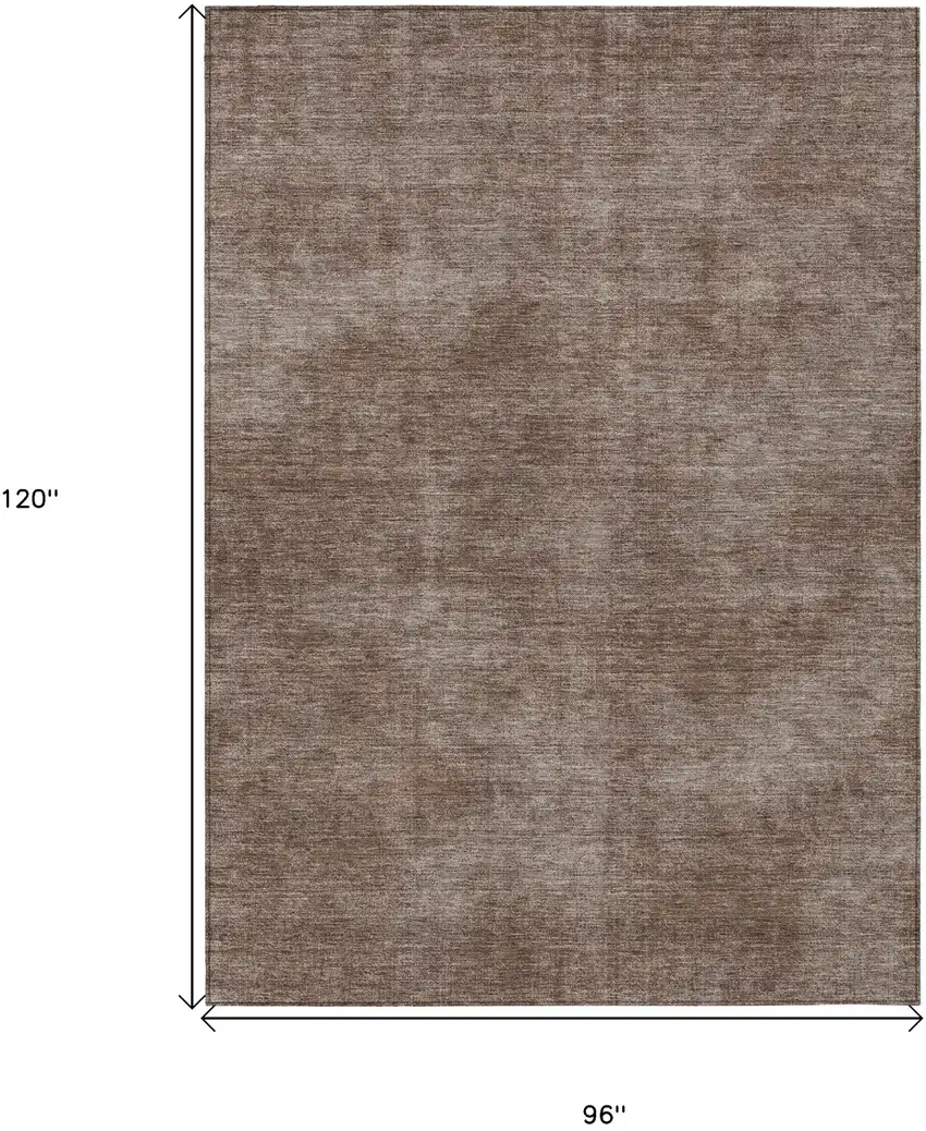 Brown Washable Indoor Outdoor Area Rug Photo 3