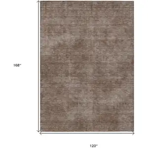 Photo of Brown Washable Indoor Outdoor Area Rug