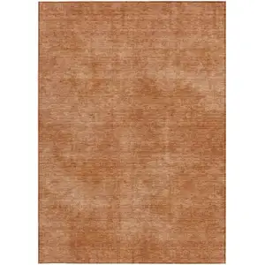 Photo of Brown Washable Indoor Outdoor Area Rug