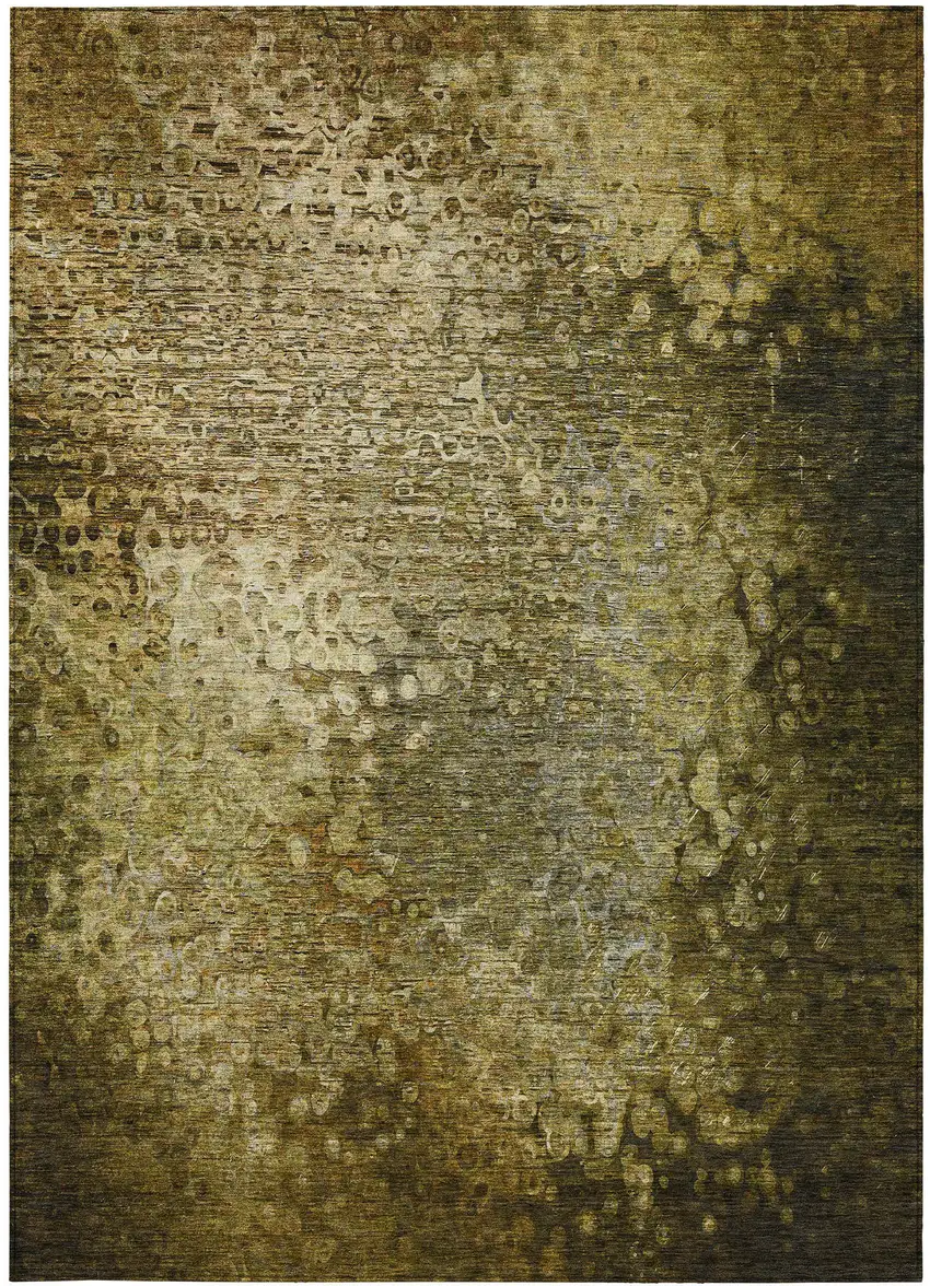 Brown Washable Non Skid Indoor Outdoor Area Rug Photo 4