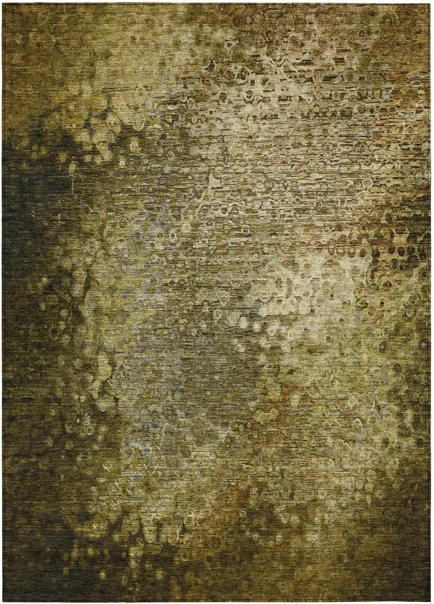 Brown Washable Non Skid Indoor Outdoor Area Rug Photo 2