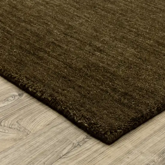 Brown Wool Hand Tufted Area Rug Photo 9