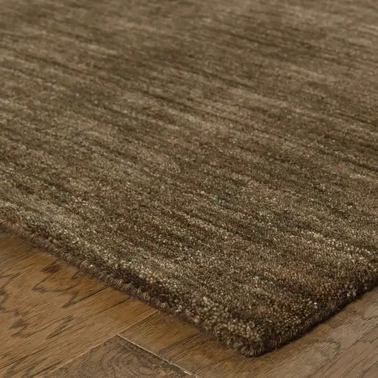 Brown Wool Hand Tufted Area Rug Photo 8