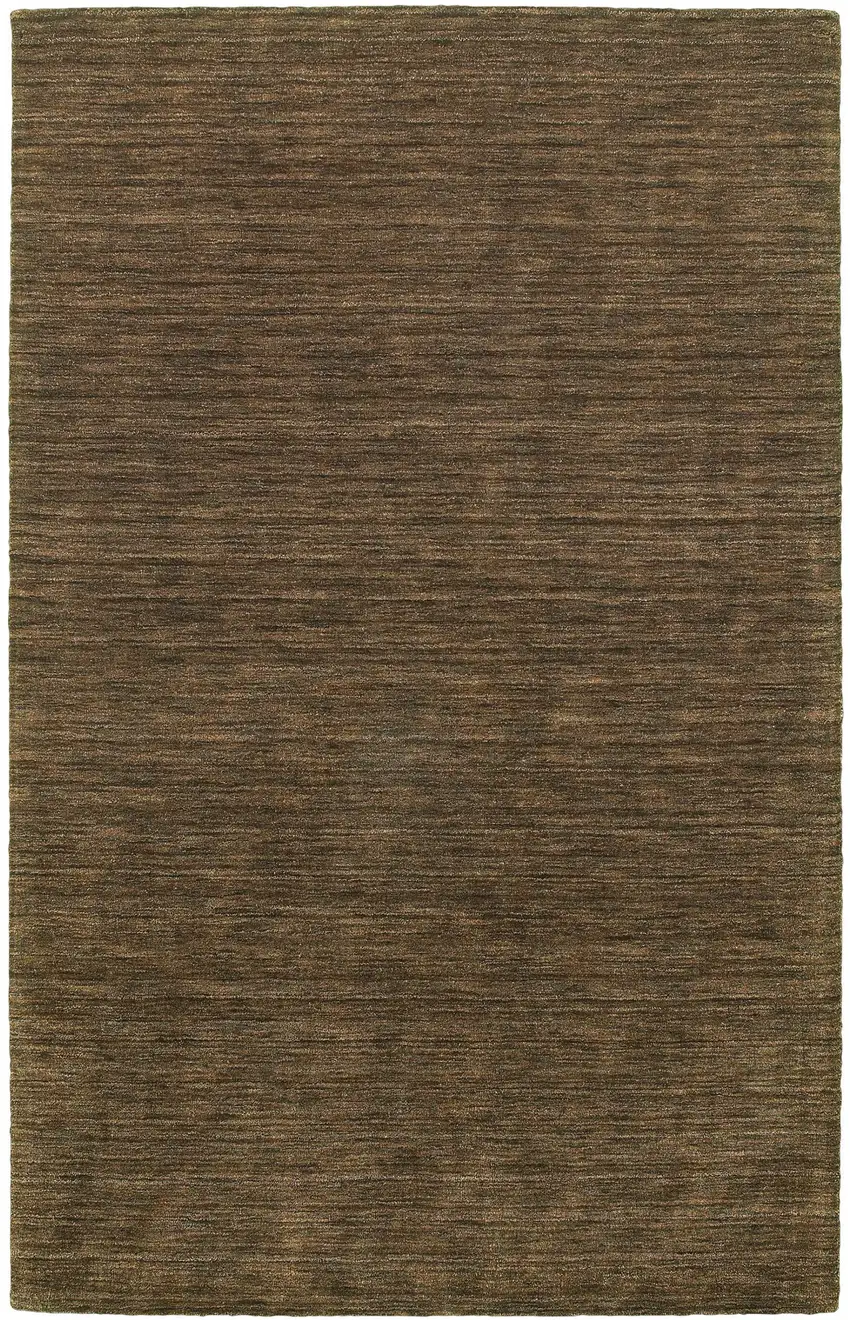 Brown Wool Hand Tufted Area Rug Photo 4