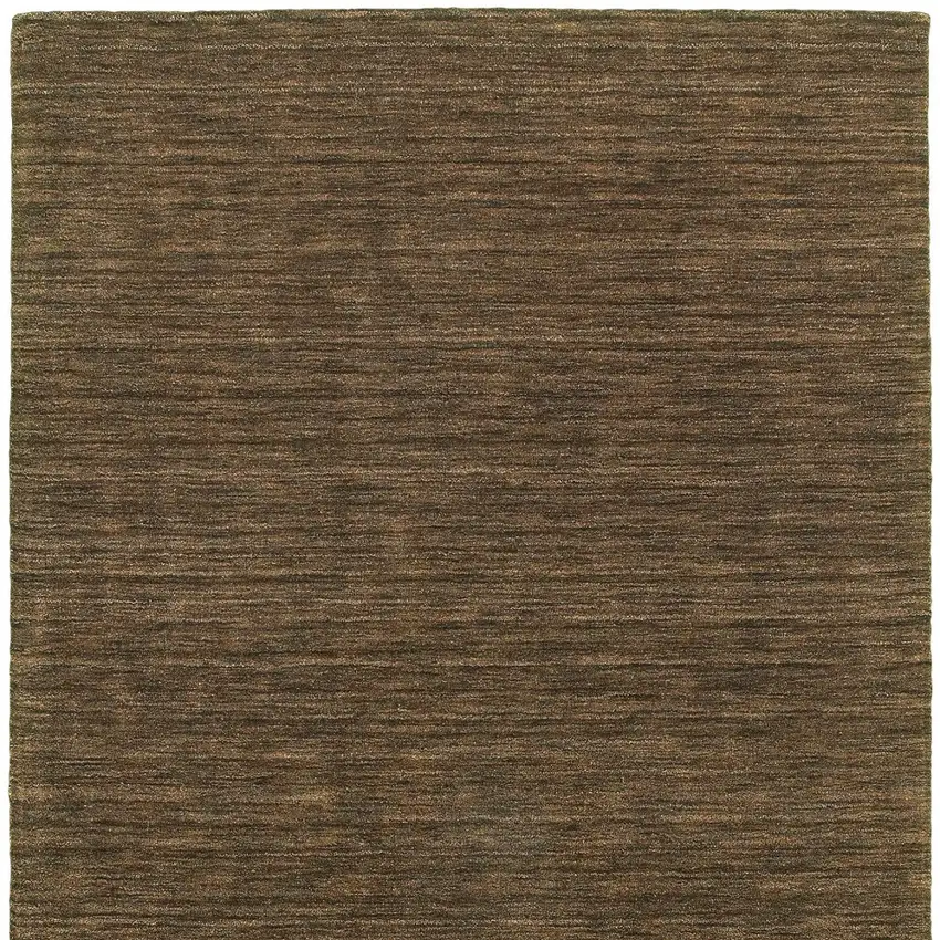 Brown Wool Hand Tufted Area Rug Photo 5
