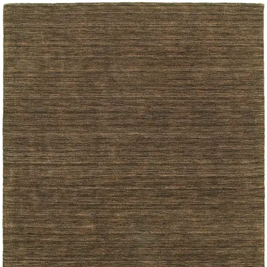 Brown Wool Hand Tufted Area Rug Photo 5
