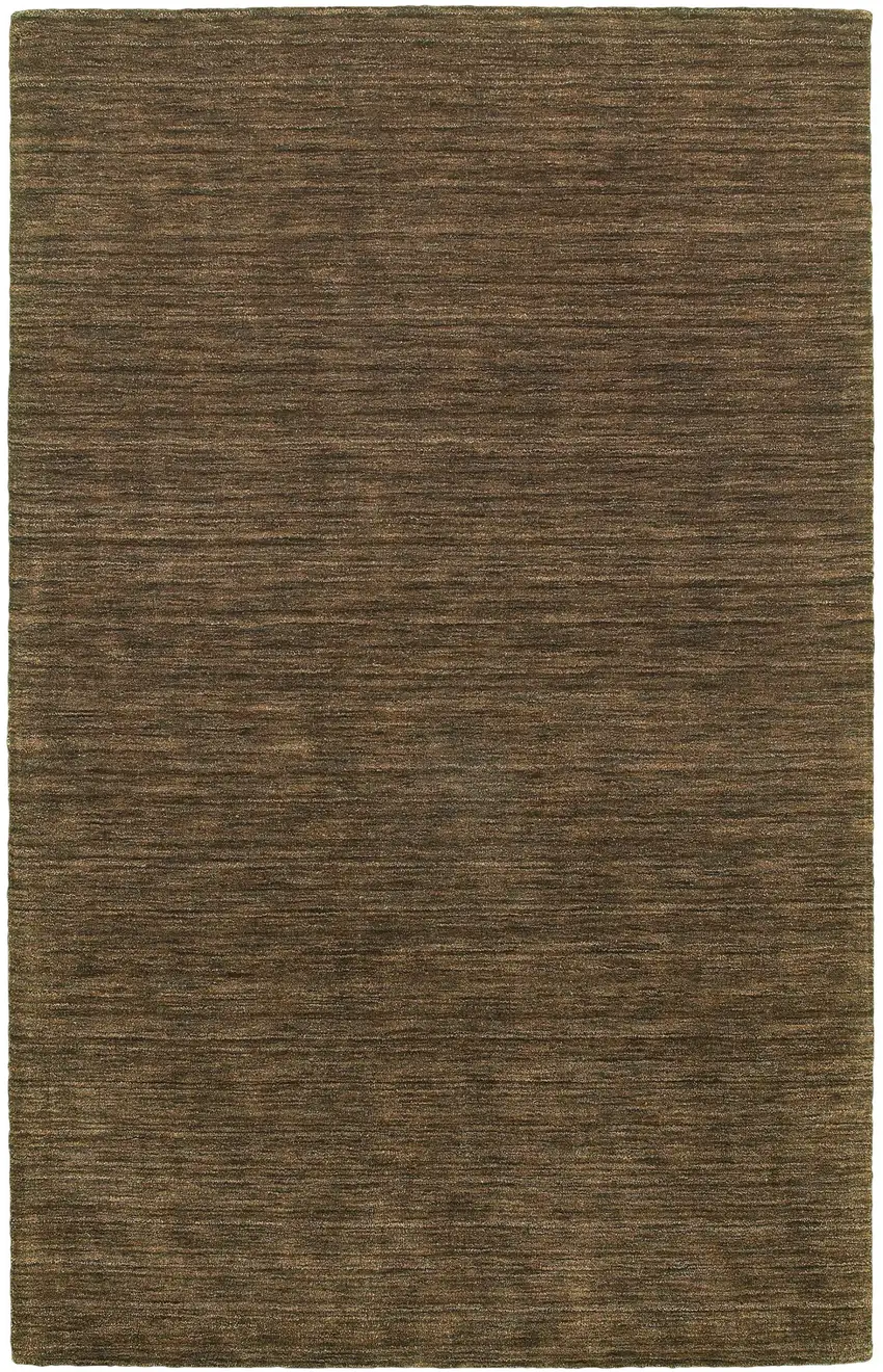 Brown Wool Hand Tufted Area Rug Photo 2