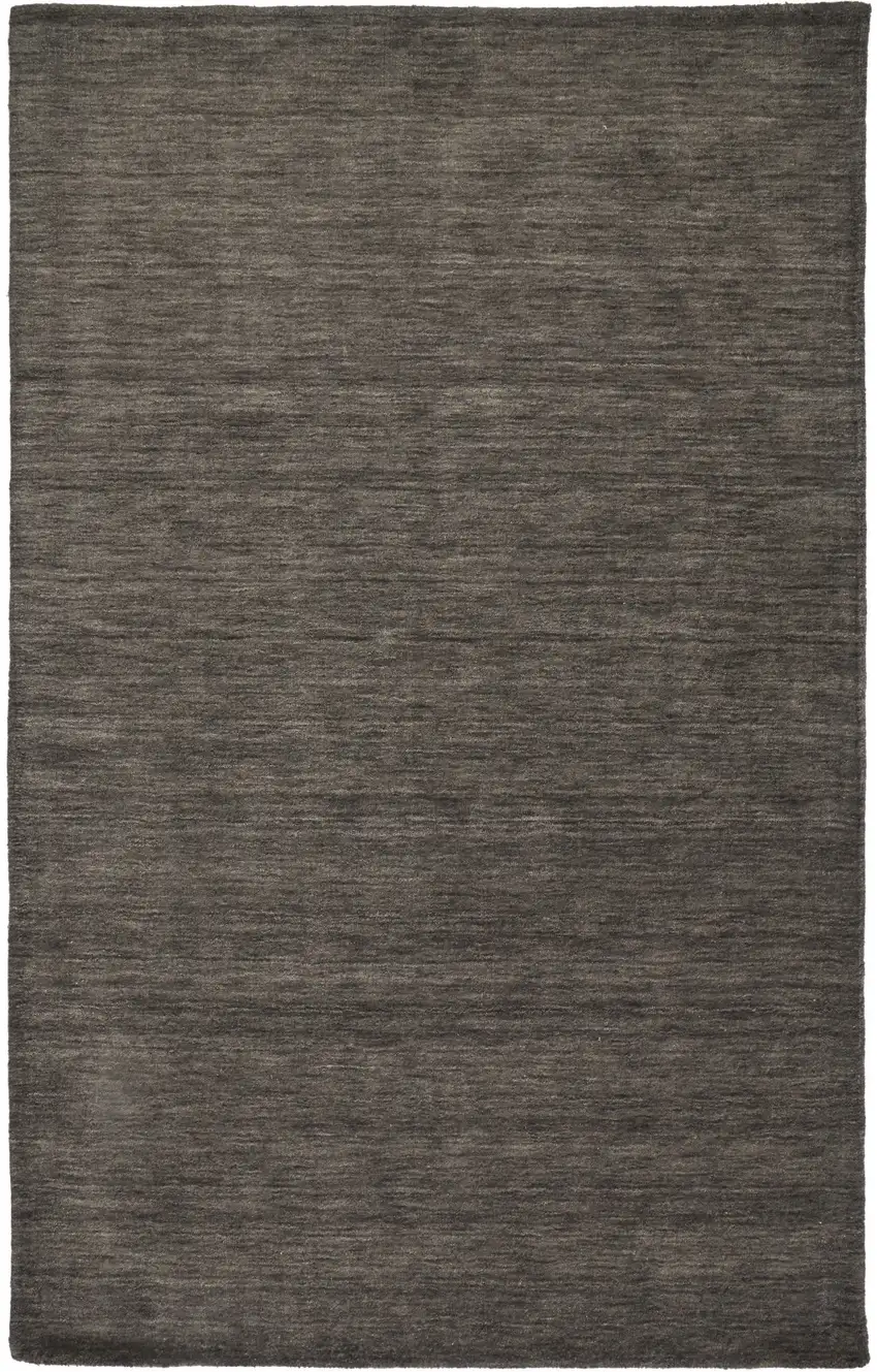 Brown Wool Hand Woven Area Rug Photo 4