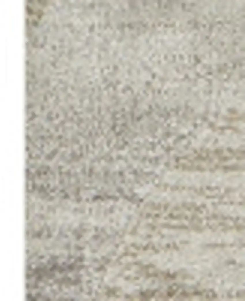Brown and Beige Abstract Area Rug Photo 5