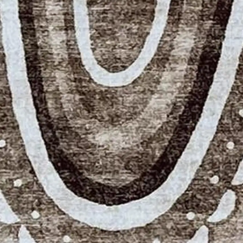 Brown and Beige Juvenile Animals Youthful Area Rug Photo 3