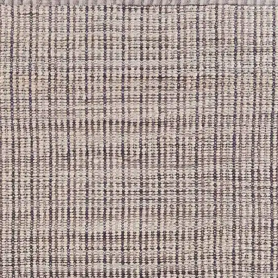 Brown and Beige Toned Jute Area Rug Photo 4