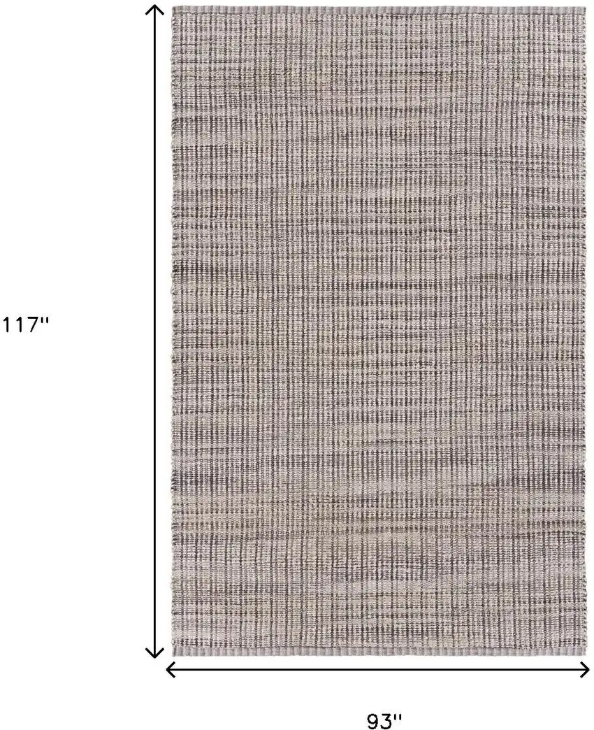 Brown and Beige Toned Jute Area Rug Photo 3