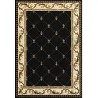 Photo of Brown and Black Oriental Area Rug