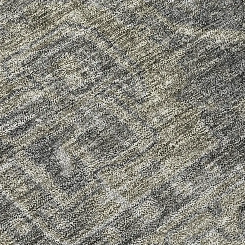 Brown and Black Oriental Washable Non Skid Indoor Outdoor Area Rug Photo 8