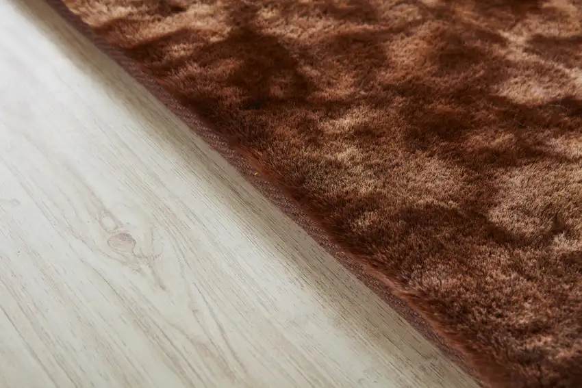 Brown and Bronze Faux Fur Shag Non Skid Area Rug Photo 7