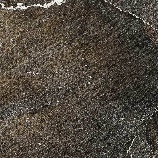 Brown and Gray Abstract Washable Non Skid Indoor Outdoor Area Rug Photo 8