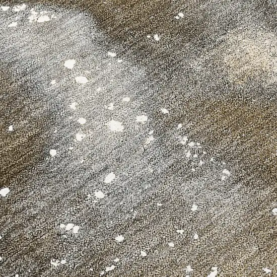 Brown and Gray Abstract Washable Non Skid Indoor Outdoor Area Rug Photo 8