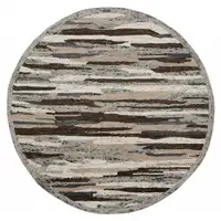 Photo of Brown and Gray Camouflage Area Rug
