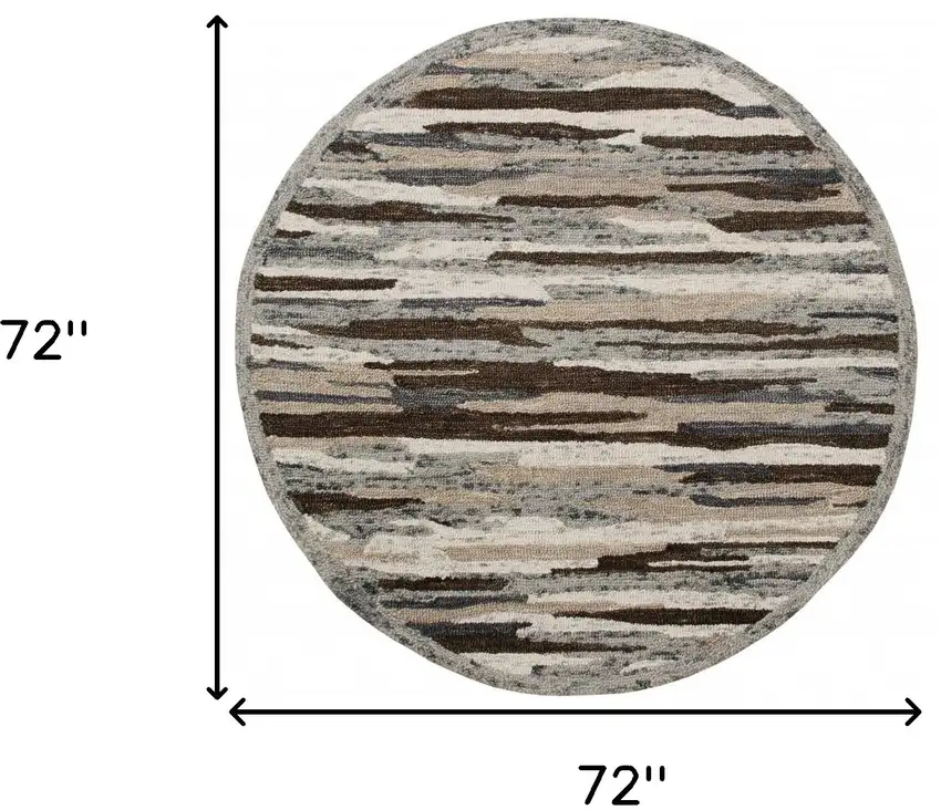 Brown and Gray Camouflage Area Rug Photo 8