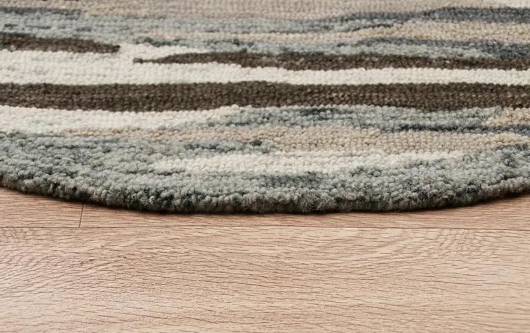 Brown and Gray Camouflage Area Rug Photo 4
