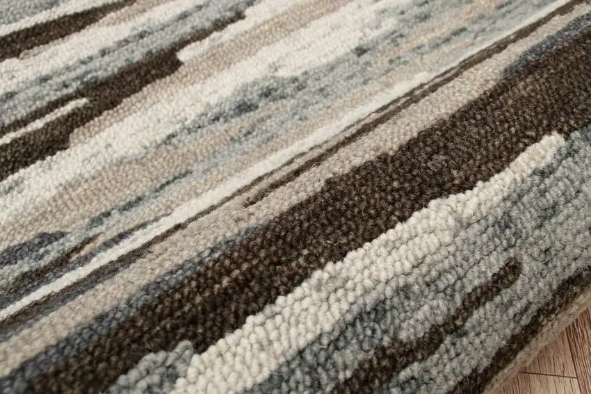 Brown and Gray Camouflage Area Rug Photo 6