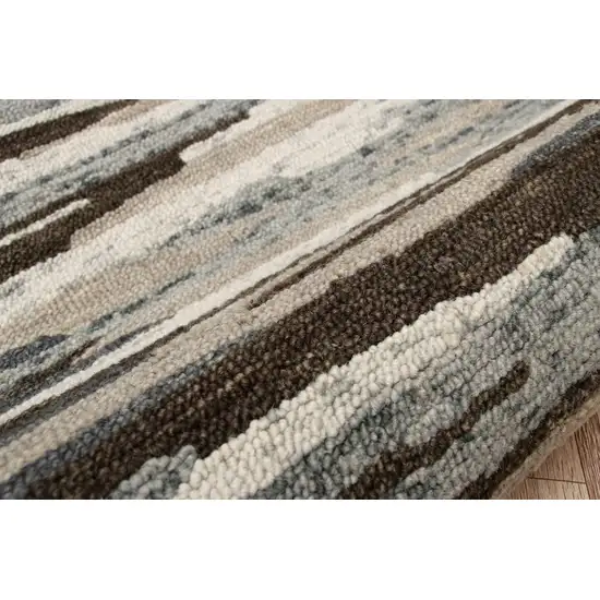 Brown and Gray Camouflage Area Rug Photo 6