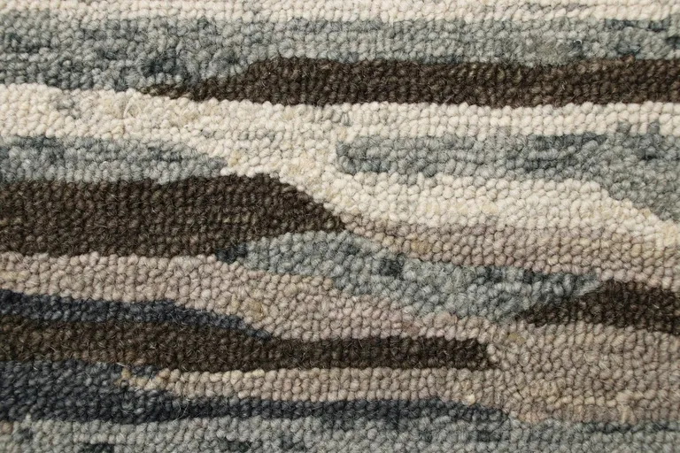 Brown and Gray Camouflage Area Rug Photo 2