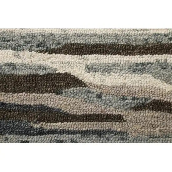 Brown and Gray Camouflage Area Rug Photo 2