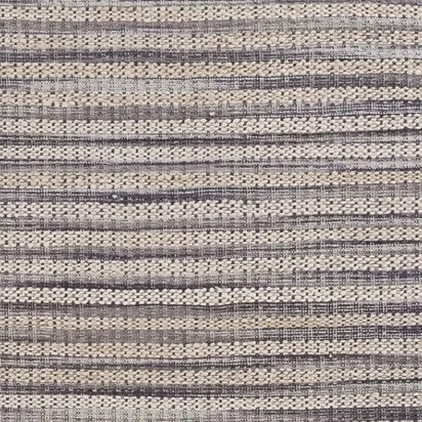 Brown and Gray Striped Area Rug Photo 4
