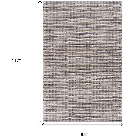 Brown and Gray Striped Area Rug Photo 3