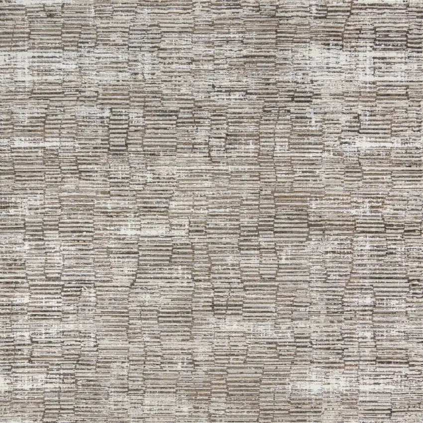 Brown and Ivory Abstract Non Skid Area Rug Photo 6