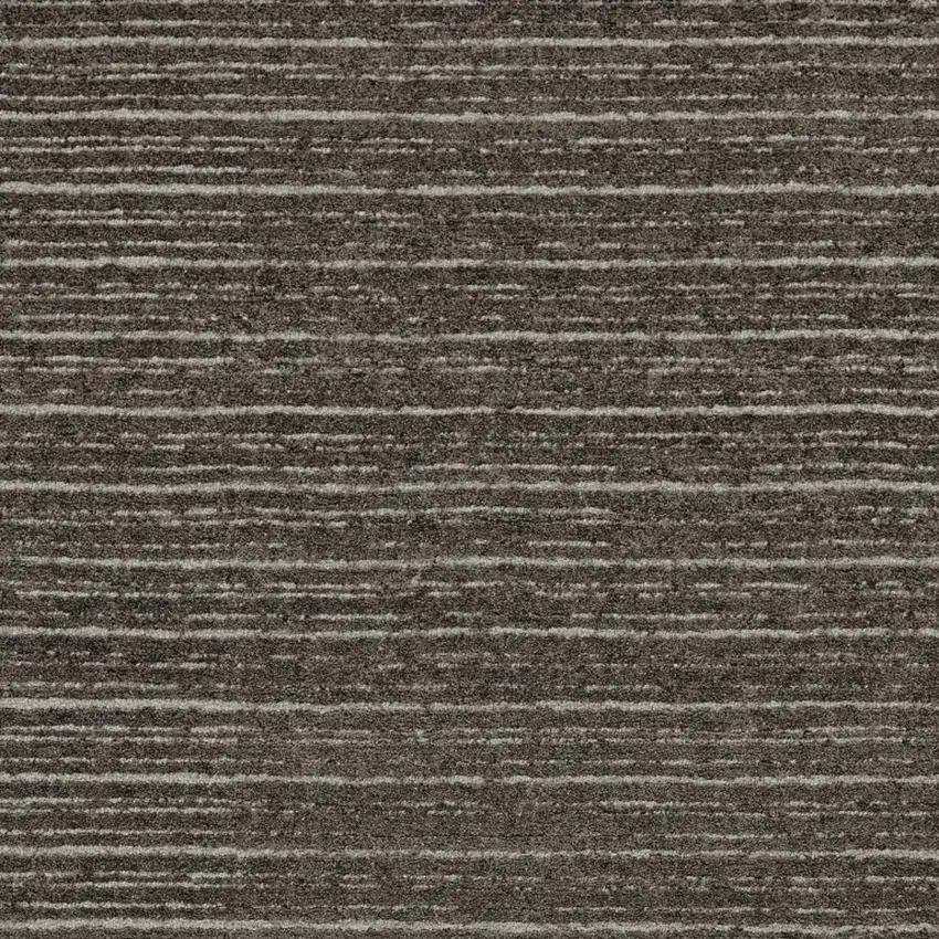 Brown and Ivory Wool Striped Hand Tufted Area Rug Photo 8