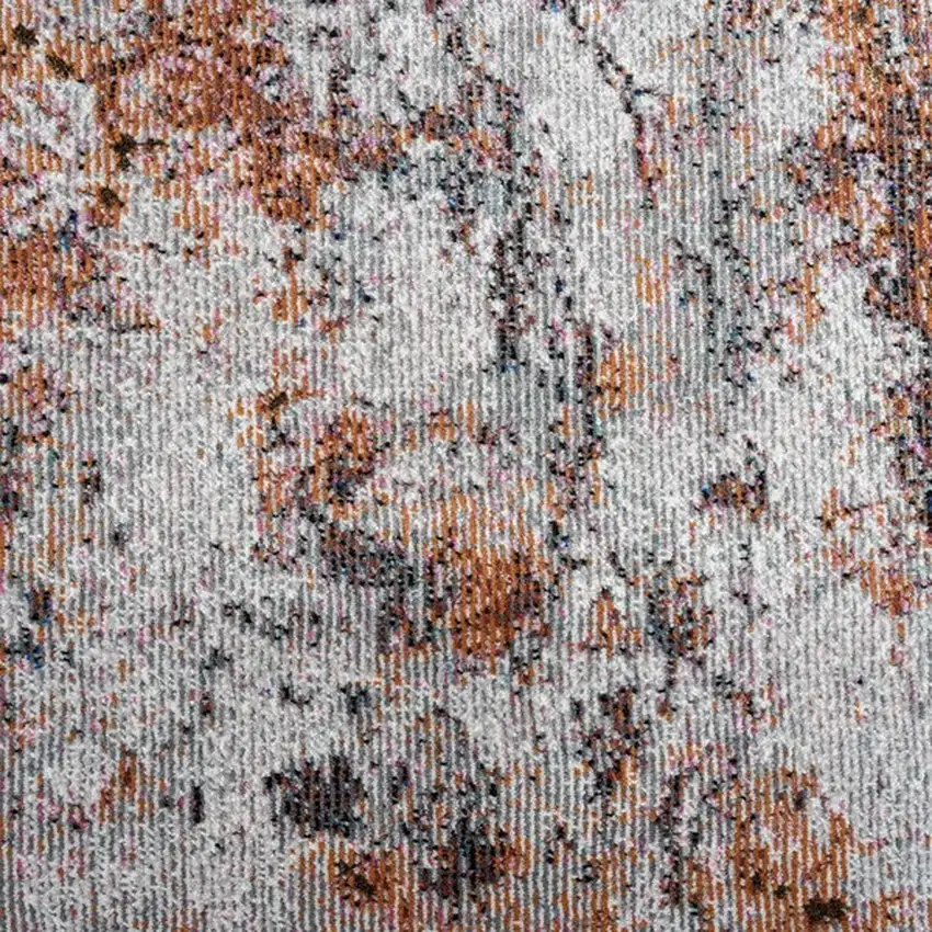 Brown and White Abstract Earth Area Rug Photo 2