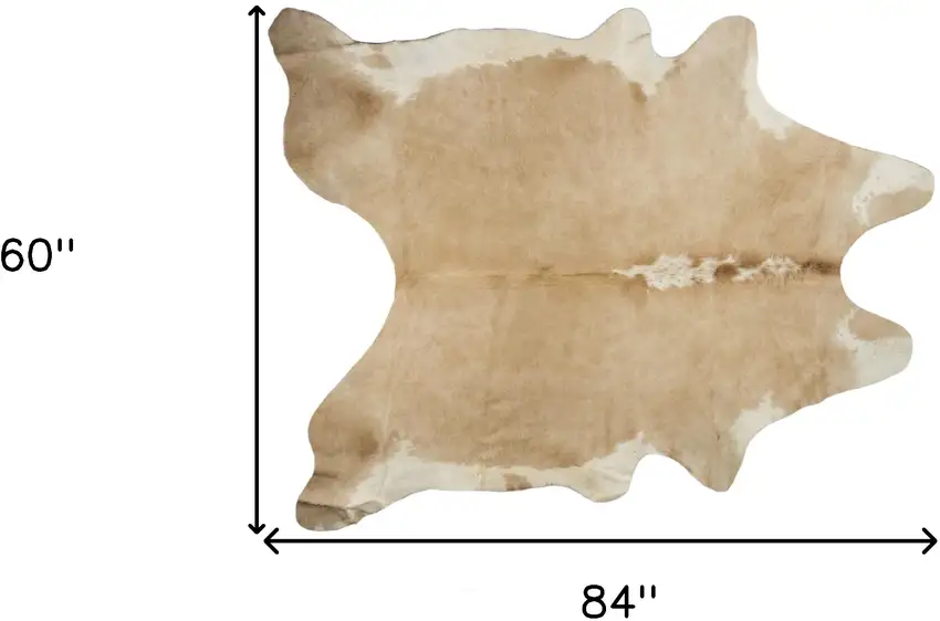 Brown and White Cowhide Hand Knotted Area Rug Photo 6