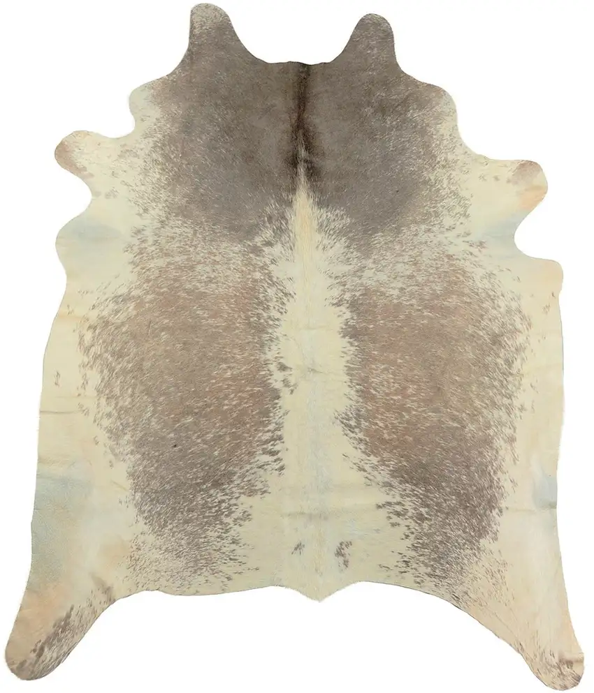 Brown and White Cowhide Hand Knotted Area Rug Photo 3