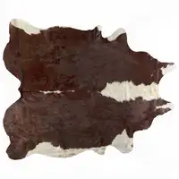 Photo of Brown and White Natural Cowhide Area Rug