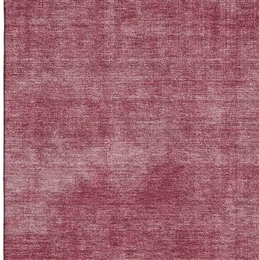 Burgundy And Blush Abstract Washable Area Rug With UV Protection Photo 3
