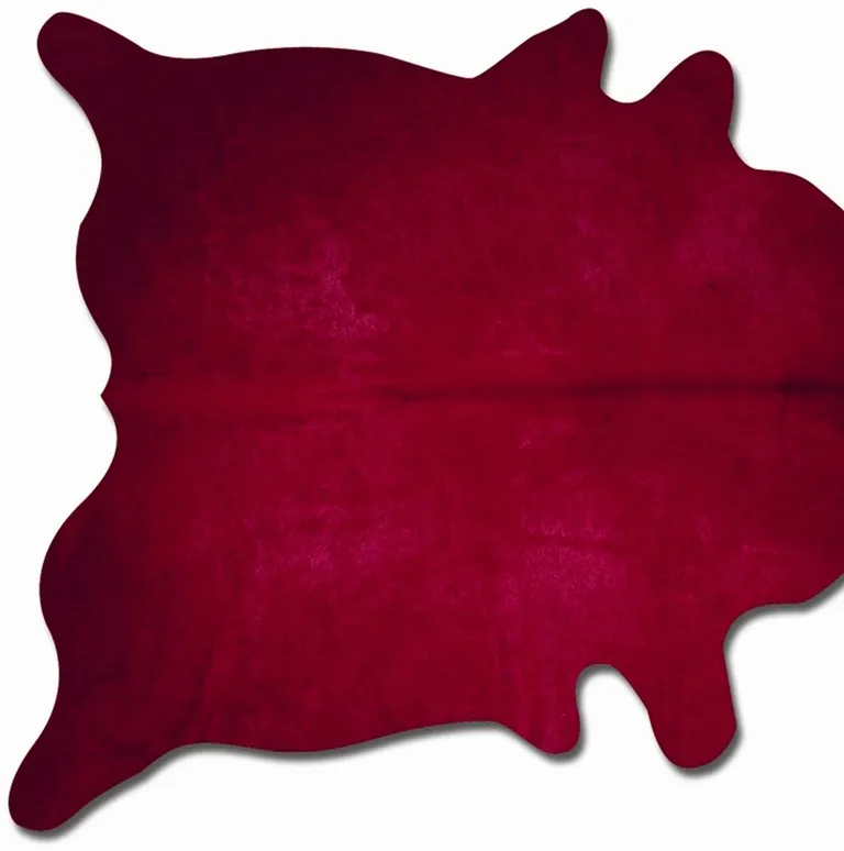 Burgundy Cowhide  Rug Photo 2