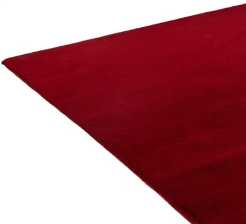 Burgundy Faux Fur Shag Non Skid Area Rug Photo 4