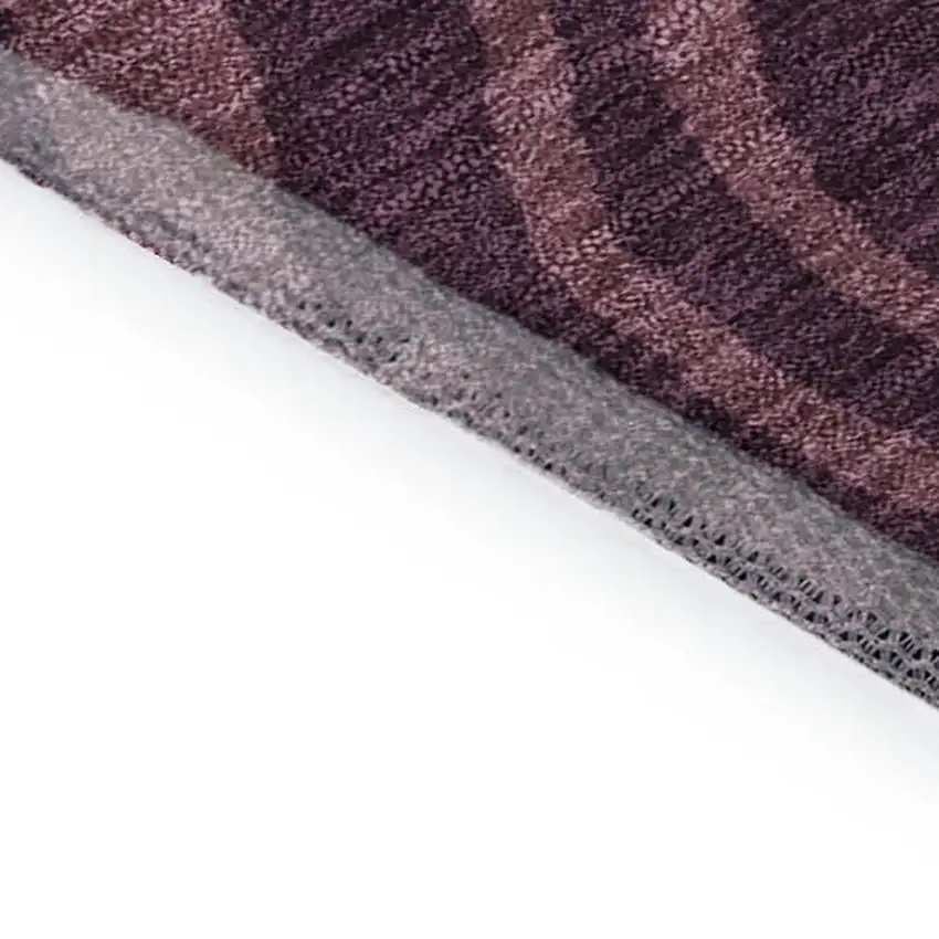 Burgundy Ivory And Blush Abstract Washable Area Rug With UV Protection Photo 7