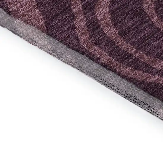 Burgundy Ivory And Blush Abstract Washable Area Rug With UV Protection Photo 8