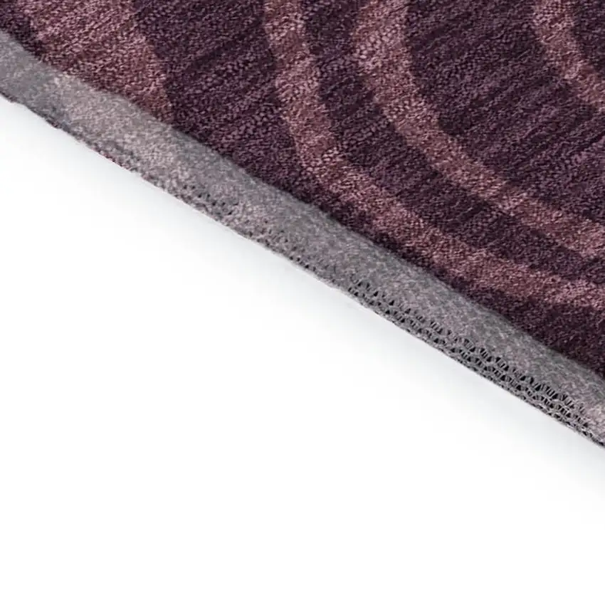 Burgundy Ivory And Blush Abstract Washable Area Rug With UV Protection Photo 8