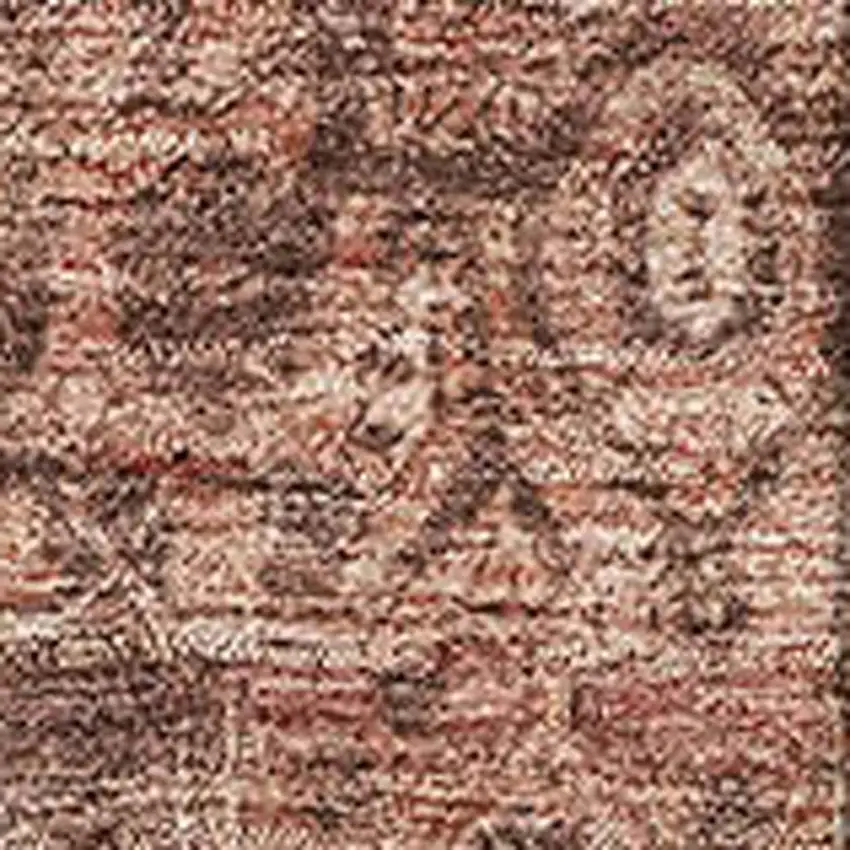 Burgundy Ivory And Gold Oriental Washable Area Rug With UV Protection Photo 2