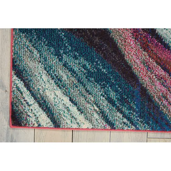 Burst Abstract Power Loom Non Skid Area Rug Photo 9