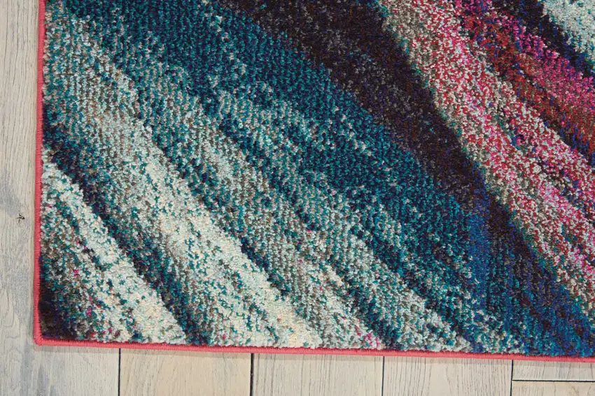 Burst Abstract Power Loom Non Skid Area Rug Photo 9